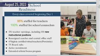 School Board Work Session - August 25, 2022 - Henrico County Public Schools