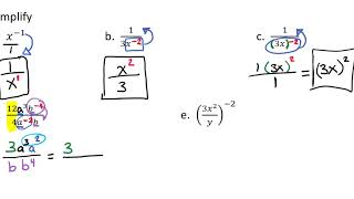 Rewriting with Positive Exponents Video