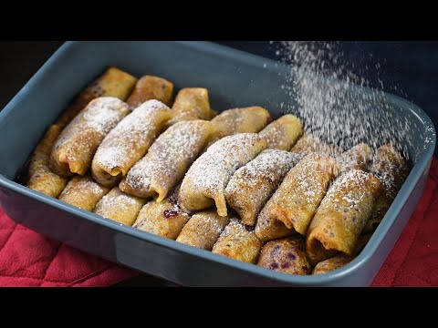 Видео: Украинские Налистники с вишней. Вкусно и просто!