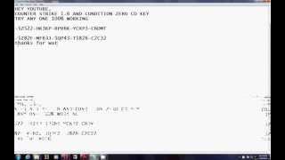 100% working cd key counter strike condition zero nd 1.6