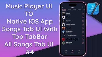 #4 Music Player App Songs Tab with MVVM | TopTabView All Songs, Playlists, Albums | Swift UI iOS