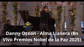 Danny Ocean performs Alma Llanera at the 2025 Nobel Peace Prize award ceremony
