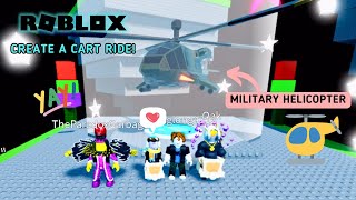 Roblox | Create a Cart Ride | Military Helicopter - [COUNTDOWN!] Cart Ride Quest II 🚁