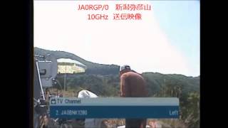 JA0BNK 医王山及び宝達山での受信映像  2015年5月2日