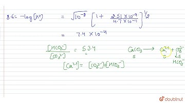 Calculate the solubility at `25^(@)C` of `CaCO_(3)` in a closed container containing