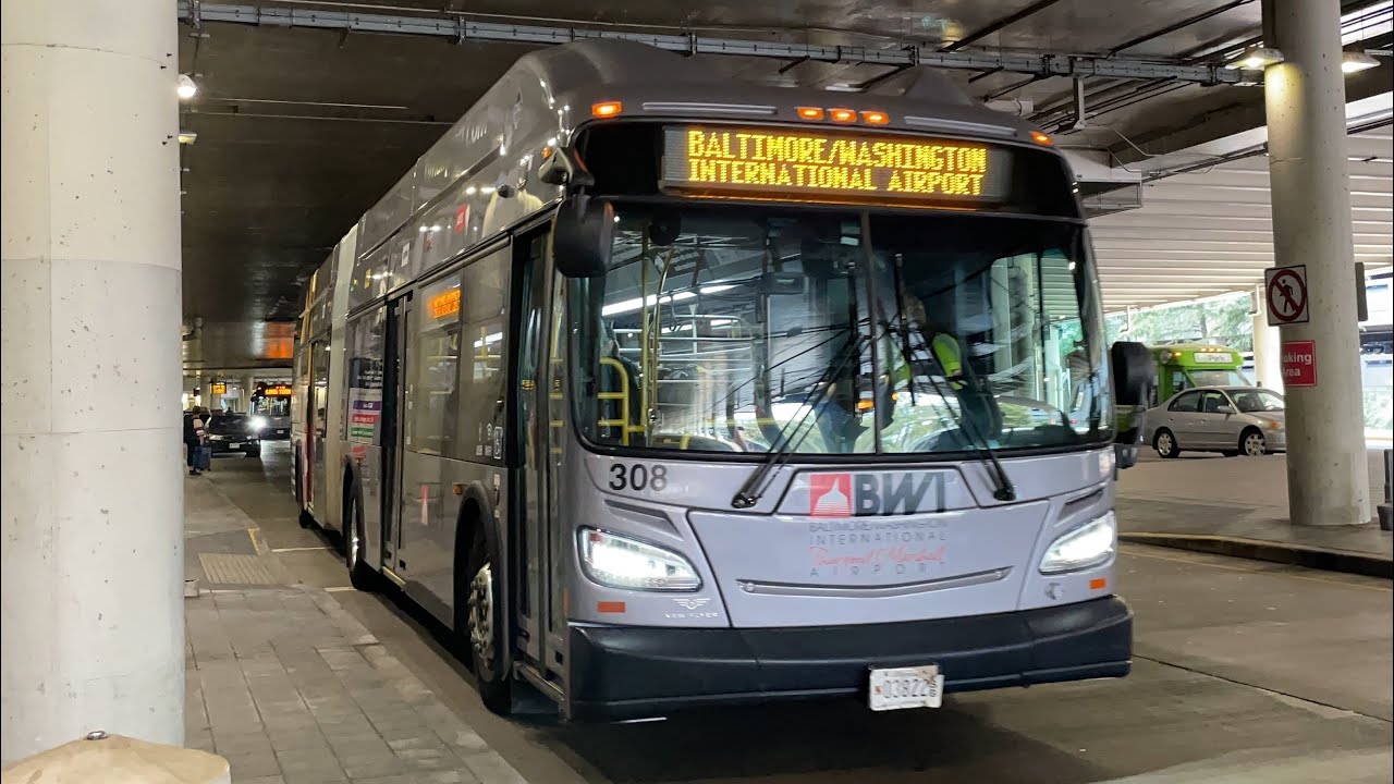 BWI Airport 2017 New Flyer ‘Xcelsior’ XN60 308 on the Rental Car