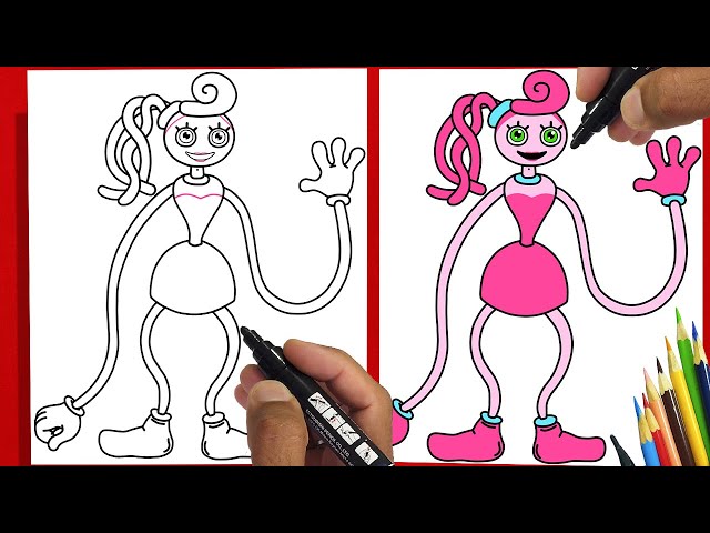 How To Draw MOMMY LONG LEGS - POPPY PLAYTIME 3 