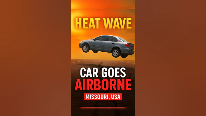 Car Goes Airborne | After Road Buckels in Missouri Heatwave | The Focused USA #usanewstoday #trend