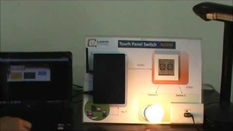 Wireless control system-Touch panel switch N3500 & WiFi Gateway