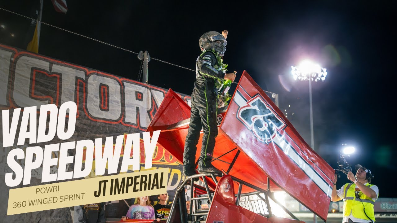 JT Imperial Shines in POWRI 360 Winged Sprint Car Desert Series at Vado Speedway!