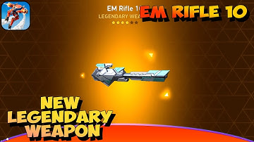 Mech Arena: Robot Showdown - Gameplay  Part 199 - New Legendary Weapon EM Rifle 10🔥(iOS,Android)