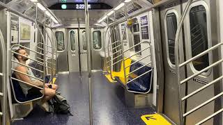 Bedford-Nostrand Avs bound 2025 Kawasaki R211A G train 3712 from 7 Av to Smith-9 Sts