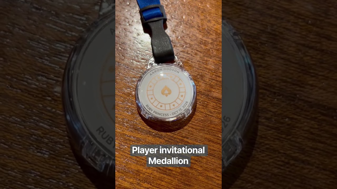 MY medallion players invitation on the Ruby Princess