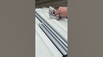 Vantech rails installed and ready for roof rack. #sprinterconversion #vanbuild #vanlife