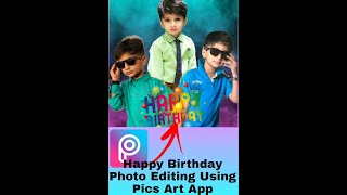 Happy Birthday Photo editing Easy/ Birthday photo editing using picsart app/Kids bday photo Editing. screenshot 3