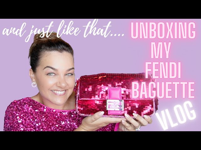 FENDI PINK SEQUIN BAGUETTE - UNBOXING VLOG 