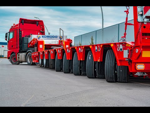 KMD 8 Axle Double Extended Hydraulic Lowbed