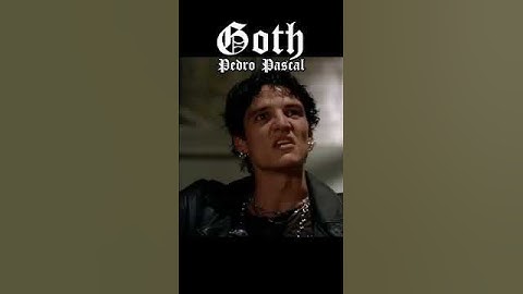this is the way 🦇 Goth Pedro Pascal