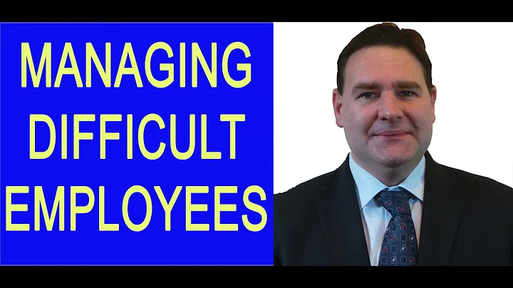 How to Manage Difficult Employees (Human Resources Help!)