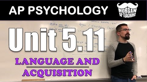 AP Psychology - Unit 5.11 - Components of Language & Language Acquisition