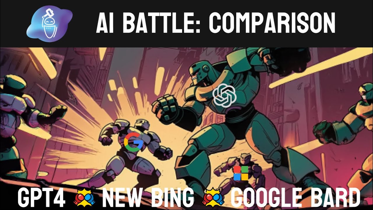ChatGPT vs Bard vs New Bing - AI Battle! (2023) - YouTube