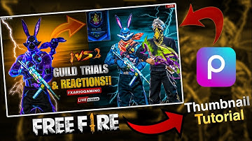 How to Make Free Fire Thumbnails in PicsArt 🔥 | Free Fire Thumbnail Tutorial | thumbnail In Telugu