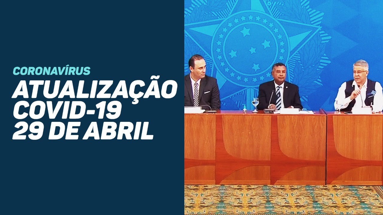 AO VIVO – Confira a coletiva do Ministério da Saúde neste 29 de abril