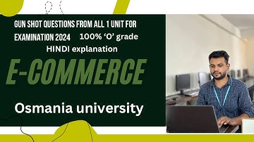 E-commerce unit 1| Semester 5| GUN SHOT QUESTIONS ALONG WITH ANSWERS | examination 2024