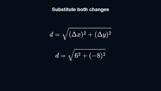 Details Distance Between (-2, 5) and (4, -3) Guide