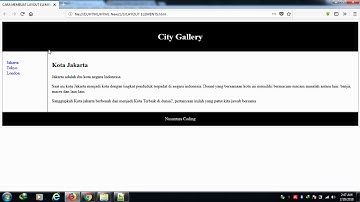Belajar HTML Part 21: Membuat Layout Elements dengan HTML - Part 5
