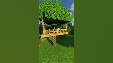 Minecraft Small Treehouse #shorts