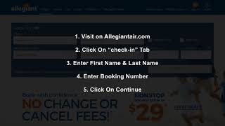 How to do Allegiant Airlines Online Check-In?