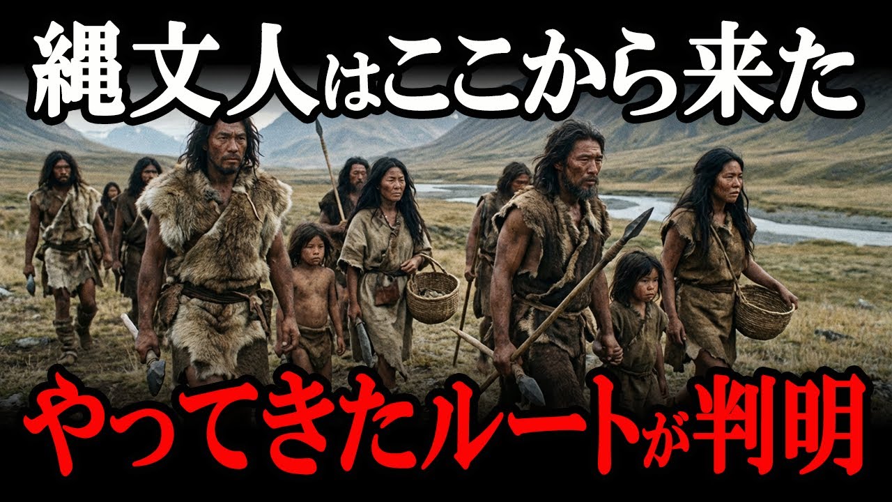 【衝撃の新説】ついに日本人のルーツが判明！古代日本人が通ってきた10万年の軌跡が！