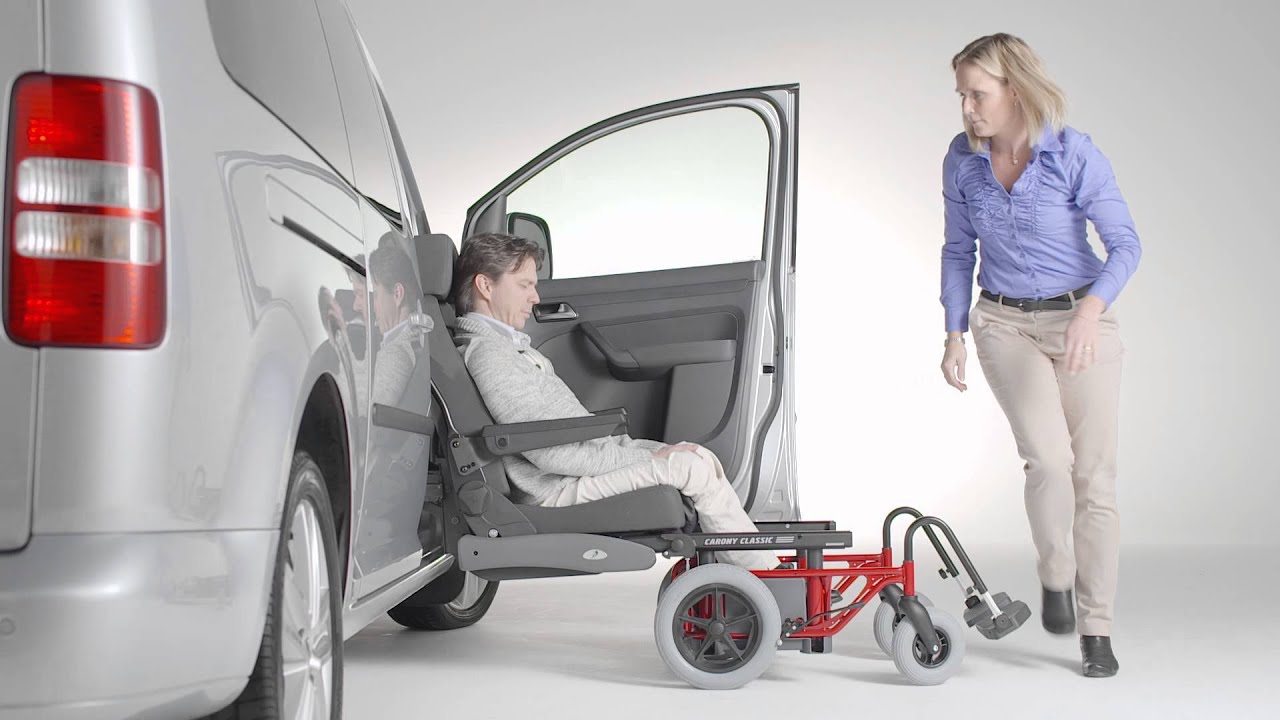 Wheelchair transfer to car seat - YouTube