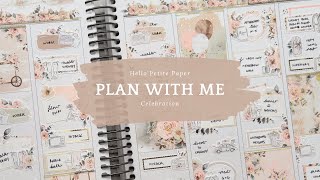 Plan With Me | Hello Petite Paper | Celebration 