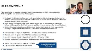 Gestaltung von Nutzungsschnittstellen Zusatz Bildschirmauflösungen