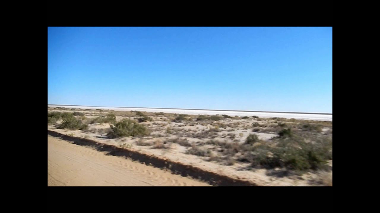 Level Post. Bay Passing Lake Eyre near Level Post Bay - YouTube