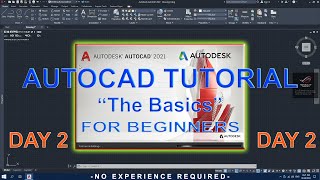 AutoCAD Tutorial The Basics for Beginners Day-2 | Tagalog Ver