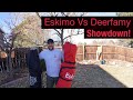 Eskimo ice fishing hut vs amazon deerfamy ice hut