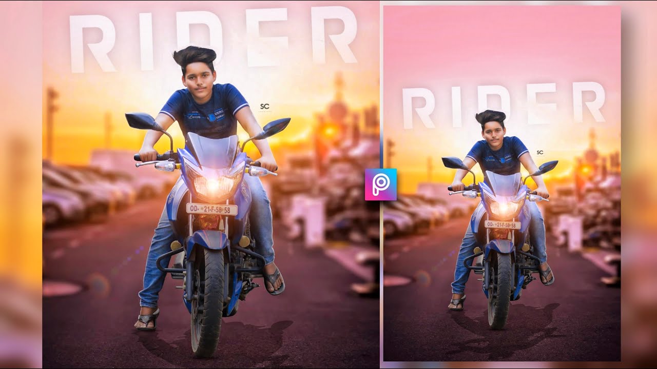 Rider Photo Editing picsart🔥 || Rider Photo background change editing || smart chitta creation