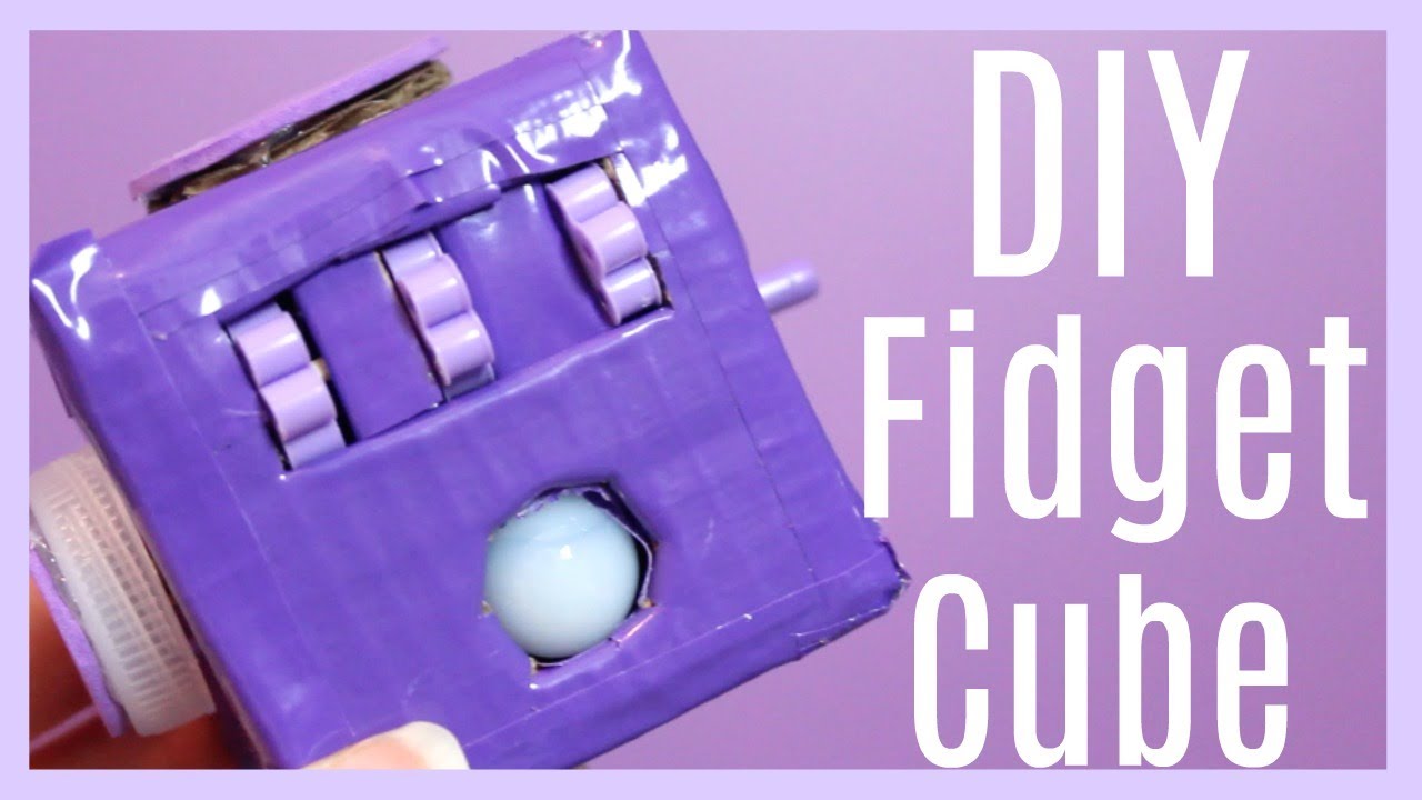 Diy Fidget Cube Using Cardboard Youtube