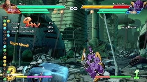 DBFZ Nappa - Midscreen 5H rejump combo