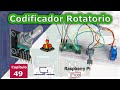 Codificador rotatorio explicación, proyecto Raspberry Pi Pico con servo y códigos en MicroPython