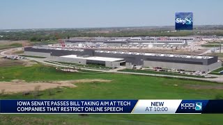 Iowa Senate approves bill taking aim at tech companies that restrict speech
