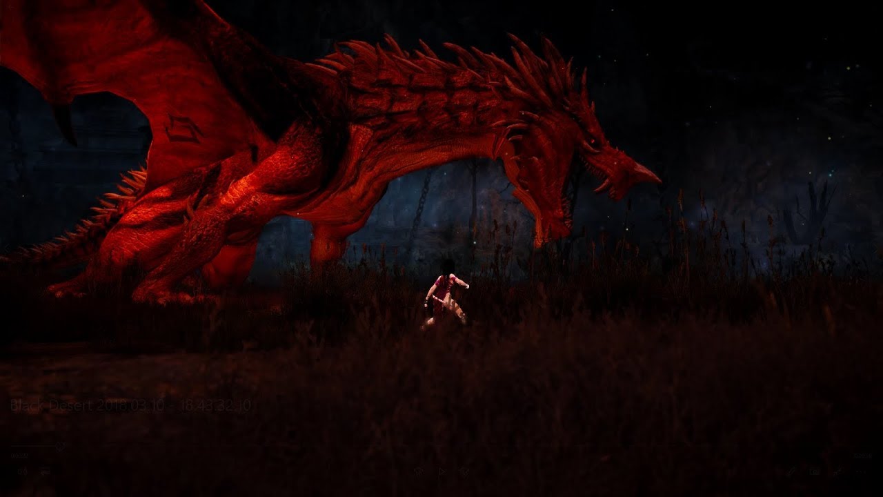 Black Desert Online Drieghan New World Boss Dragon Fight (Quest Version