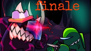 fnf finale but black impostor and v3 green impostor sings it