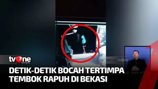 Dua Anak di Bekasi Luka-luka Akibat Tertimpa Tembok Roboh | Kabar Pagi tvOne