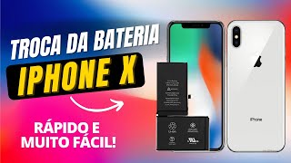 COMO TROCAR A BATERIA DO iPhone X - SERVIÇO RÁPIDO E FÁCIL!
