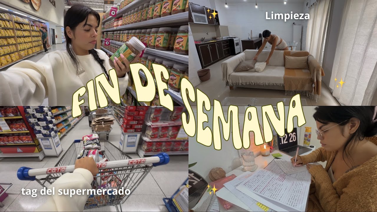 VLOG 🤍 TAG del Supermercado, LIMPIEZA de mi hogar + cena Familiar !