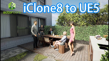 iClone 8 Actorcore to UE5 Archviz Garden Outdoor Animation @UnrealEngine @reallusion